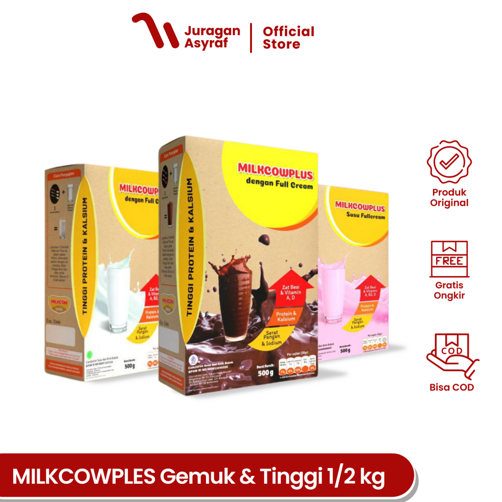 

Susu MILKCOWPLUS Penggemuk Dan Peninggi Badan Penambah Nafsu Makan 500 gram