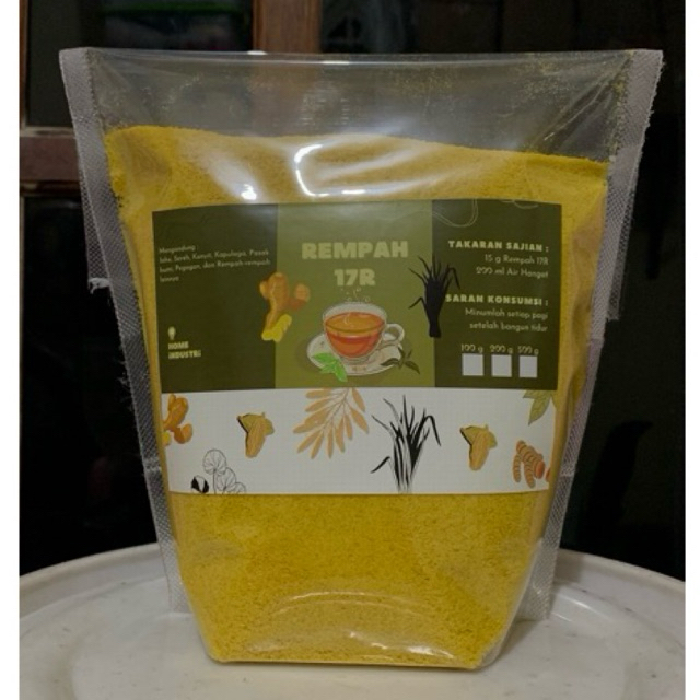 

Minuman Serbuk Jahe Kunyit Sereh Temulawak Kapulaga Pegagan Tanpa Ampas