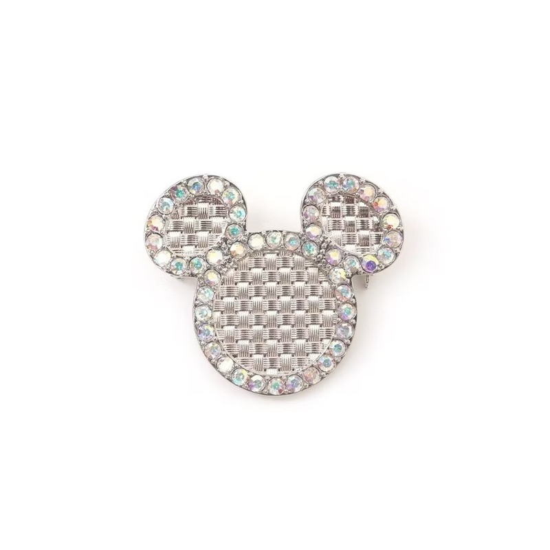 Disney x Buttonscarves Woven Brooch - Silver