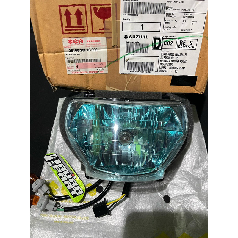 Set Lampu Depan/Head Lamp Assy Suzuki RK Cool Original 100% Suzuki Genuine Parts Thailand   -Model R