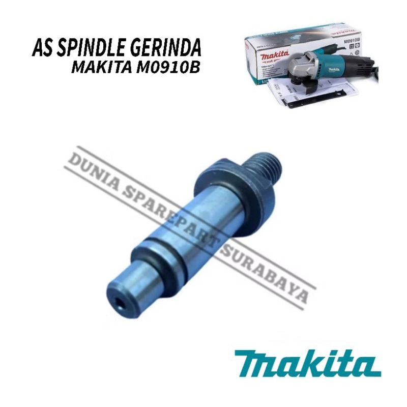 Sparepart Spindle As Mesin Gerinda Makita M0910B / Spindel As Gurinda Makita M 0910 B / As Kepala Gr