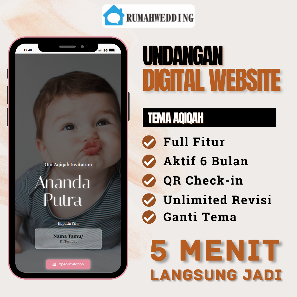 Undangan Digital Website Aqiqah Express