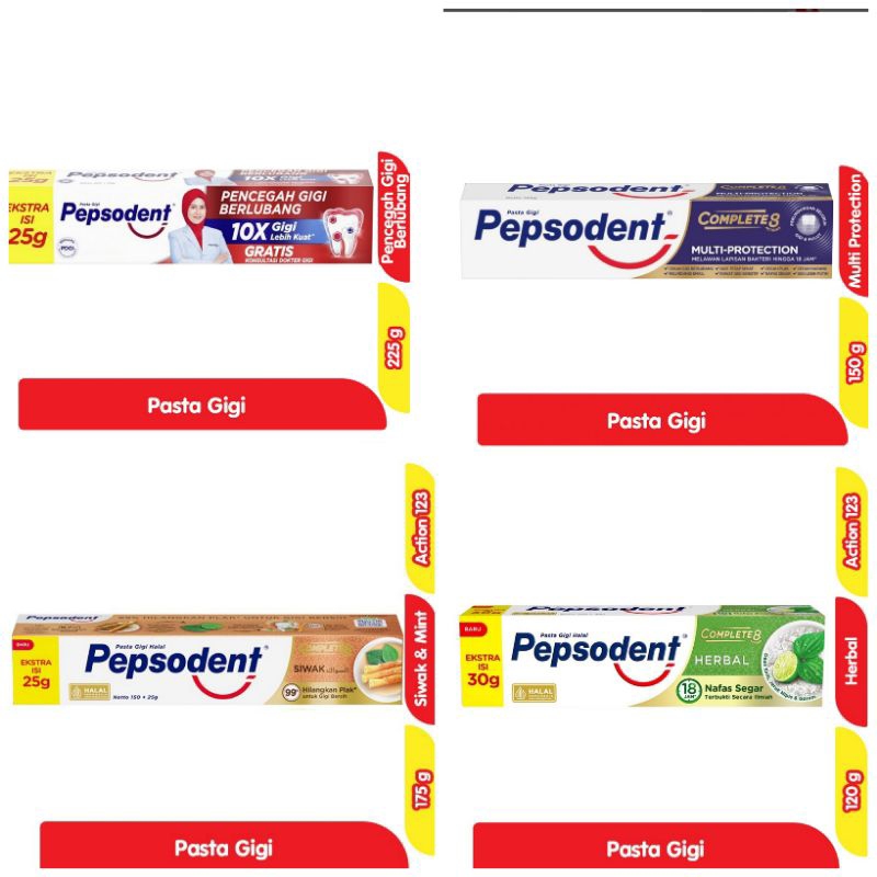 Pepsodent Jumbo 225Gr Pepsodent 225Gr Odol Pepsodent