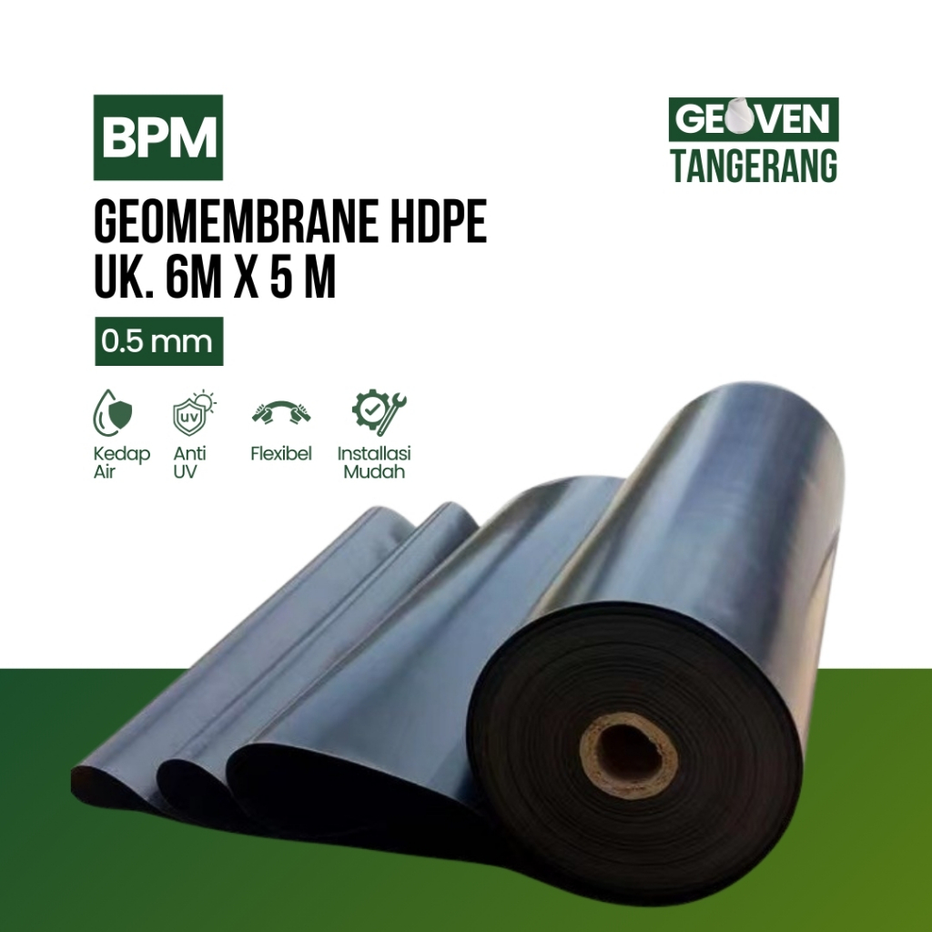 Geomembrane HDPE UK 6M X 5M 0,5mm