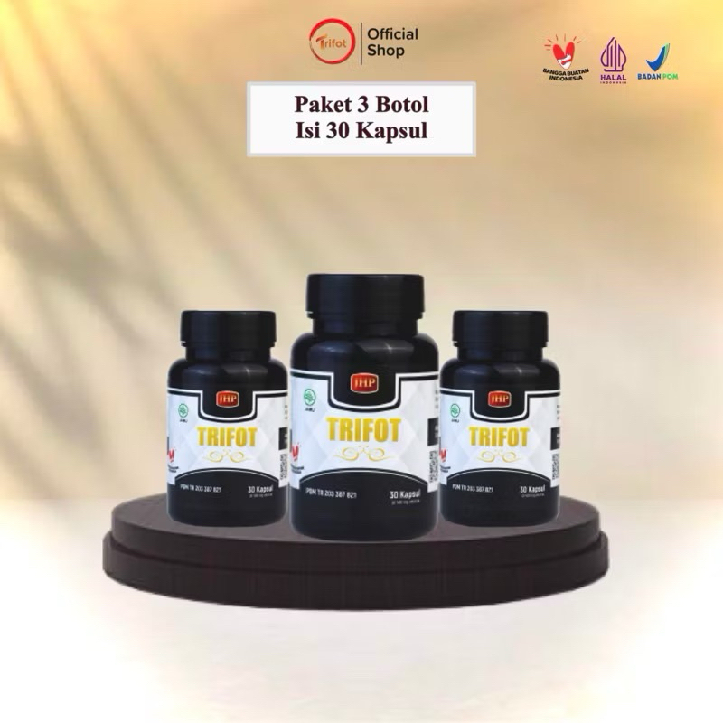 Trifot Kapsul Isi 3 Botol Trifot Penggemuk Badan BPOM HALAL