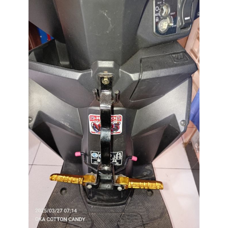 Porstep Besi Pijakan Kaki Anak Flexible Motor Honda Beat Duluxe