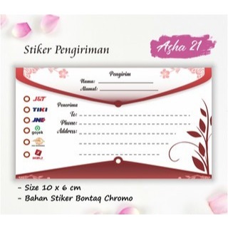

STIKER LABEL PENGIRIMAN PAKET OLSHOP ASHA TERMURAH (PCS)