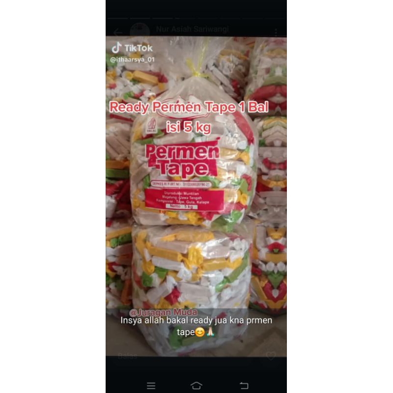 

permen tape kemasa. 1 kg