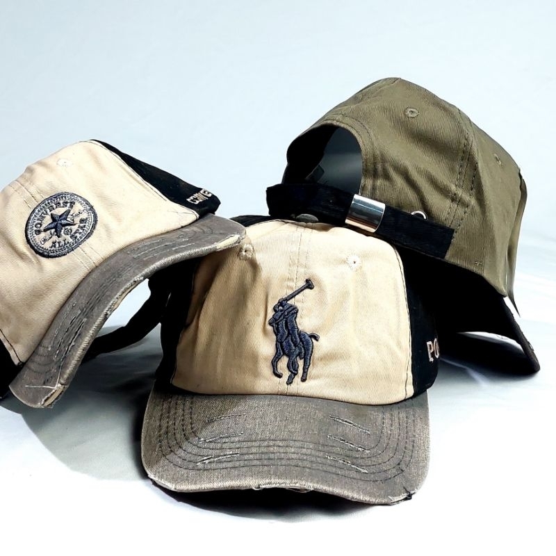 Topi baseball pria//Topi baseball bordir//Topi unisex sobek//Topi baseball distro original hight qua