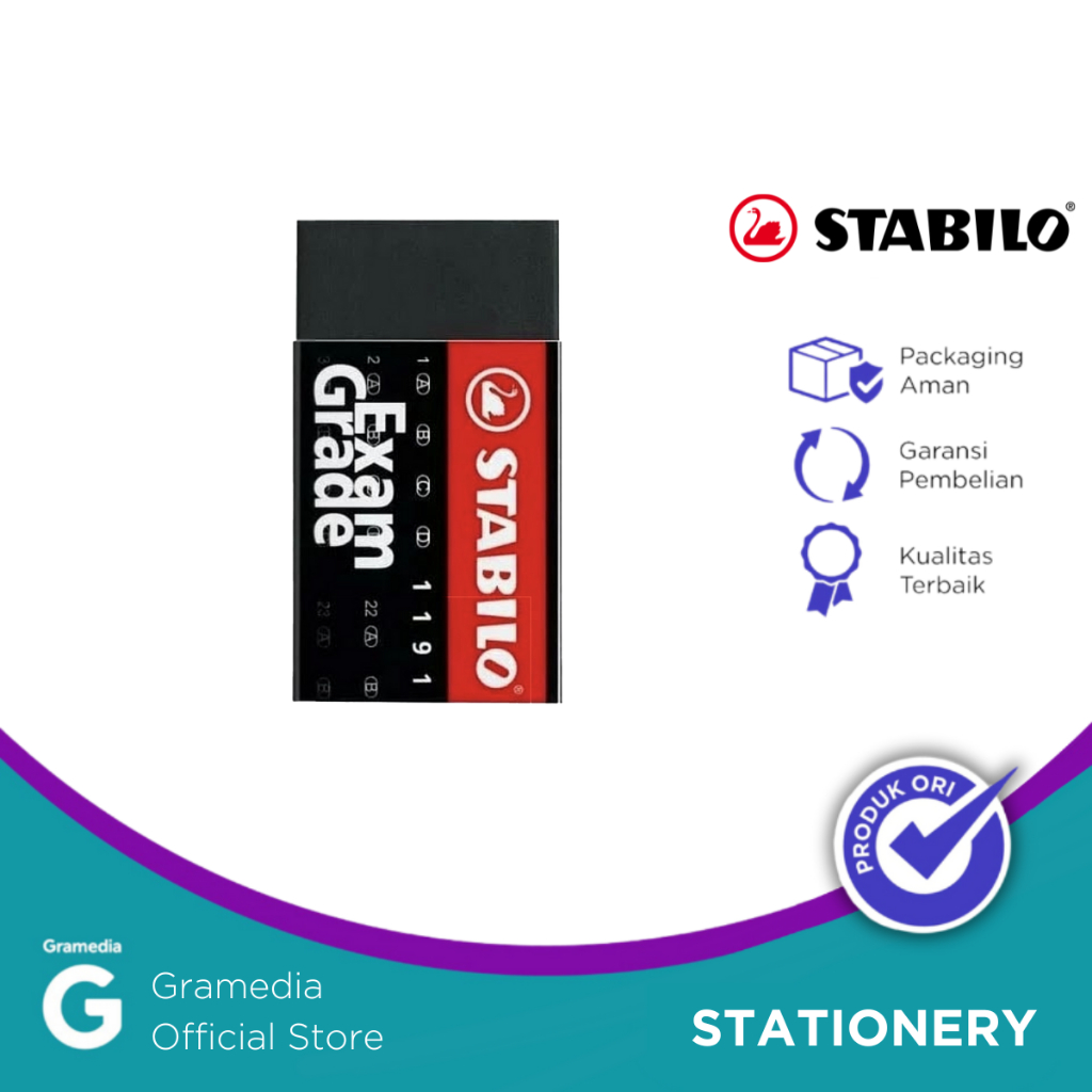 

Stabilo Exam Grade Small Eraser - Peralatan Tulis (Penghapus)