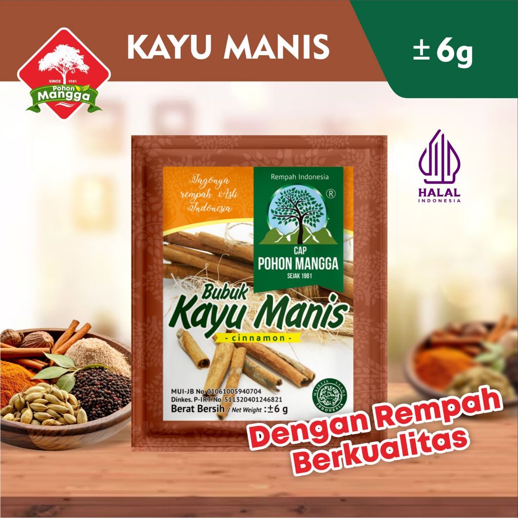 

BUBUK KAYU MANIS CAP POHON MANGGA