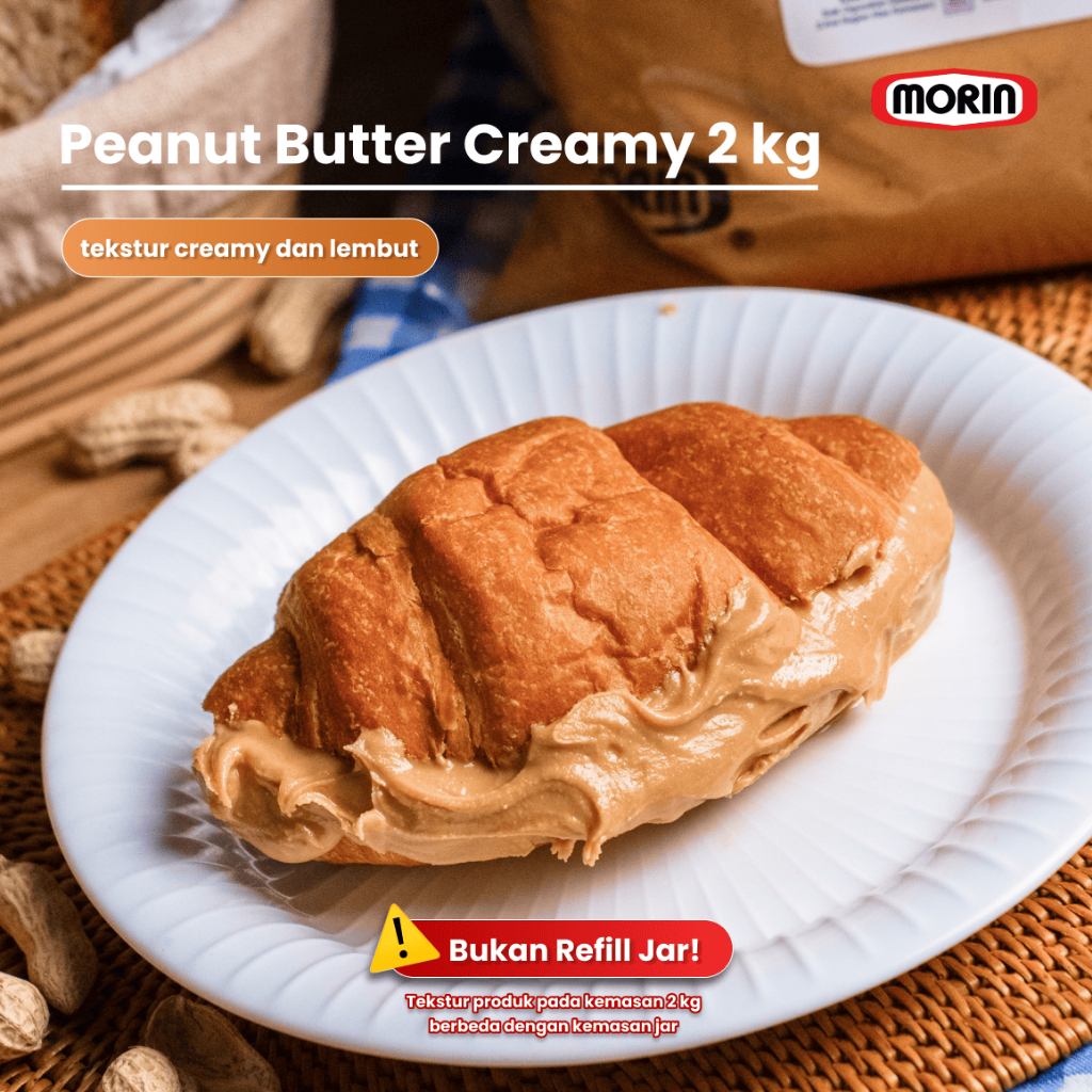 

QH Morin Peanut Butter Creamy 2kg Selai Kacang Asli