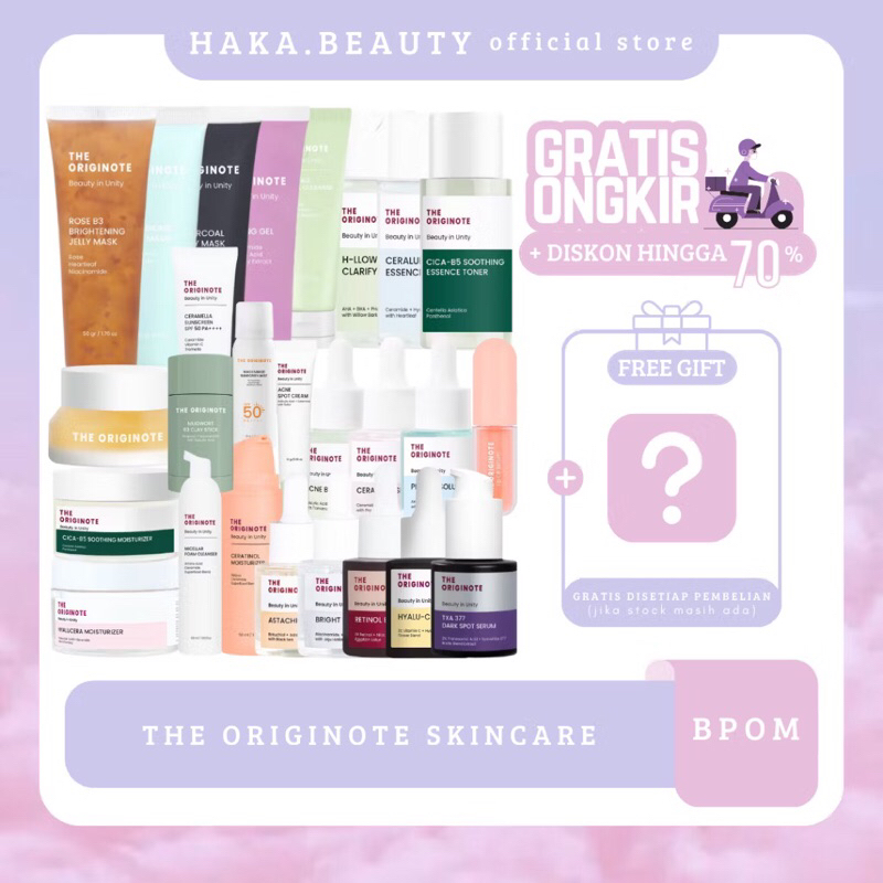 THE ORIGINOTE SERUM SUNCREEN FACIAL CLEANSER FACE WASH ACNE SPOT CREAM ESSENCE TONER EXFOLIATING EKS