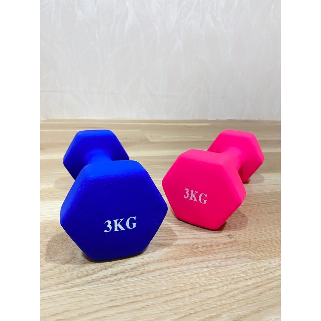 dumbel besi neoprane 3 kg dumbel neoprane 3 kg barbel 3kg