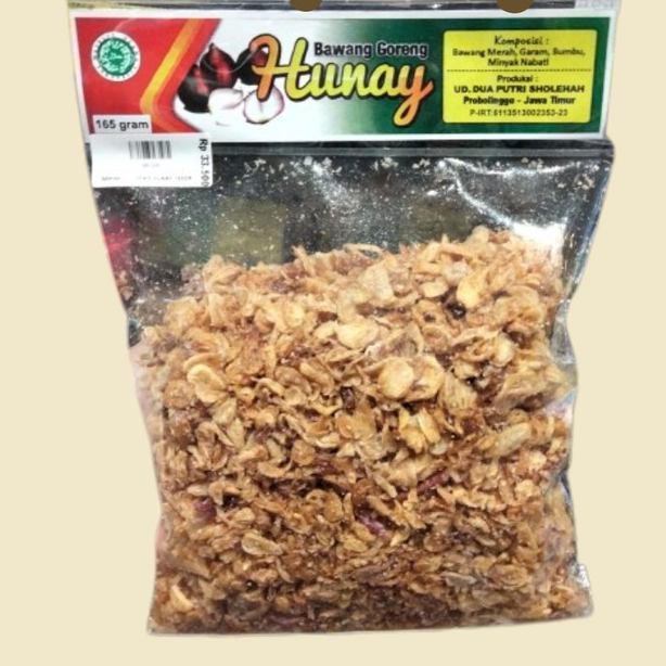 

HUNAY BAWANG MERAH/PUTIH GORENG KEMASAN 90 GRAM