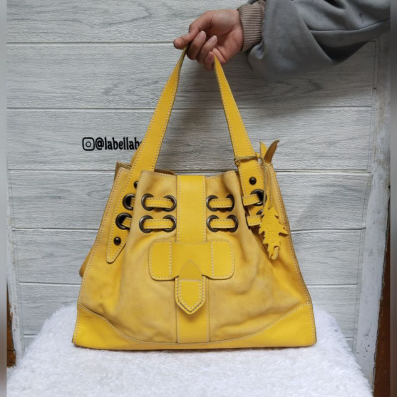 Yellow Stone Tas Wanita Kulit Kuning