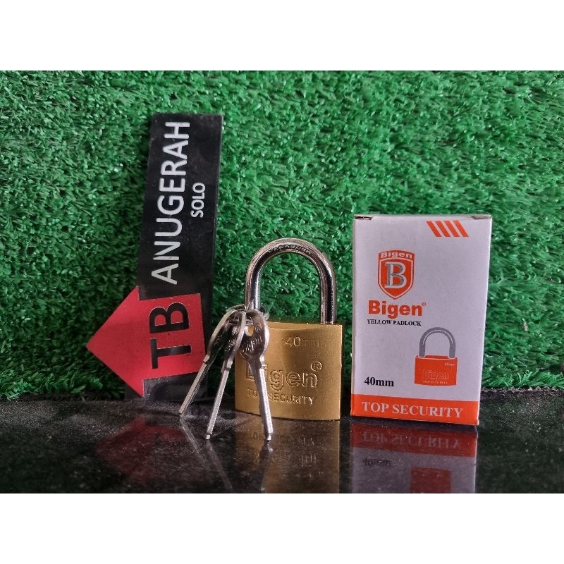 GEMBOK BIGEN 40MM - GEMBOK VEER KUNING BIGEN