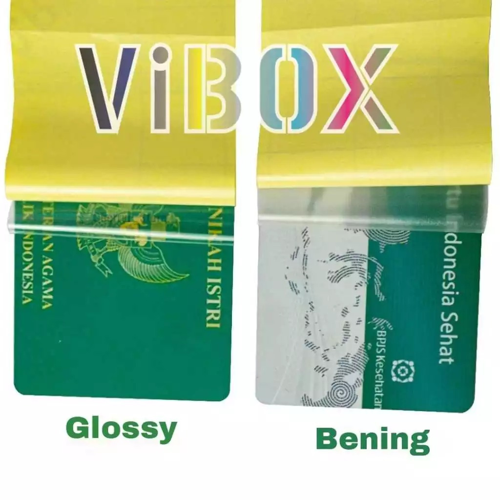 

MS - Vibox Pelindung Kartu Anti Gores Bening Pelapis Protector Kartu KTP / SIM / ATM Dll Cover Pelindung Kartu Praktis
