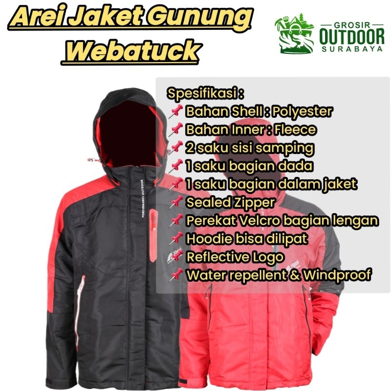 Arei Jaket Gunung Webatuck