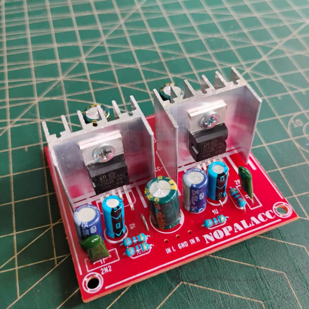 Kit Power Amplifier TDA 2003 Stereo 2x10watt Tda2003 Ampli Tda 2003 Stereo