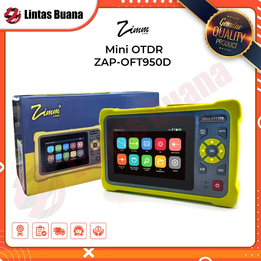 ZIMMLINK MINI OTDR ZAP-OFT950D SMART OTDR 1310/1550nm SC/UPC 100KM OPTICAL FIBER
