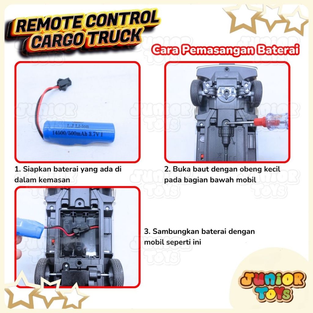 BESTPROMO MOBIL REMOTE CONTROL RC PICK UP BOX CARGO TRUCK MINIATUR CARRY APV MAINAN RC MOBILAN TRUK