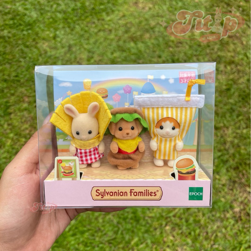 [READY] Sylvanian Families Baby Trio Hamburger