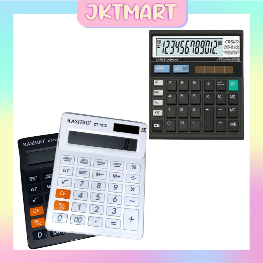 

⭐ JKTMART ⭐ 12 Digit Kalkulator Check / Kakulator Dagang Besar / Calculator MURAH R1101
