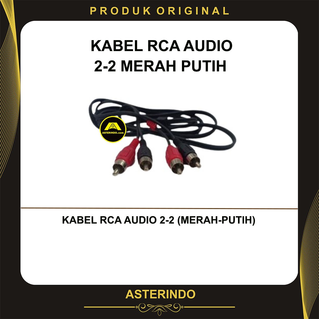 Kabel RCA Audio 2-2  Cable Merah Putih