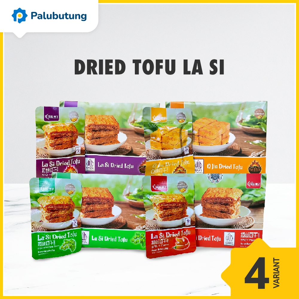 

PALUBUTUNG - La Si Dried Tofu 25gr BBQ, Jin BBQ, Spicy, dan Peppercorn