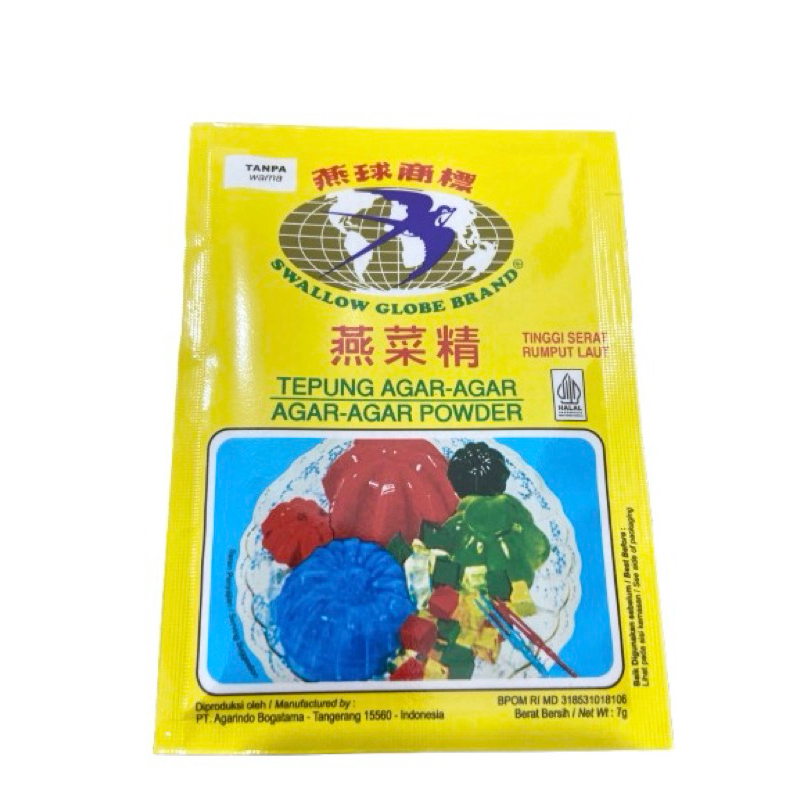 

Swallow tepung agar 7g 12 pc 1 box