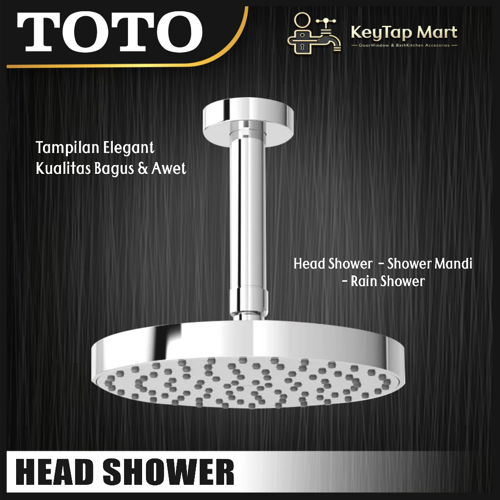 TOTO Head Shower TX475SEZ Shower Mandi Rain Shower Kepala Pancuran Kamar Mandi - KEYTAP MART