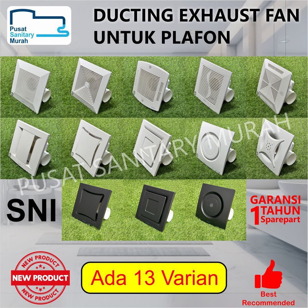 EIXO EXHAUST FAN / HEXOS PLAFON SHT24 DUCTING | SIZE 30x30cm | POWER 30W
