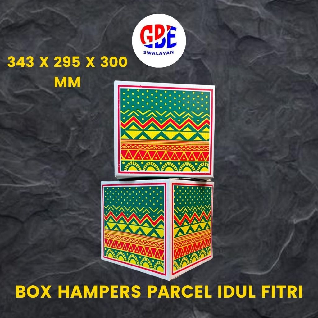 

BOX HAMPERS PARCEL IDUL FITRI ( KARDUS ) UK 343 X 295 X 300 MM