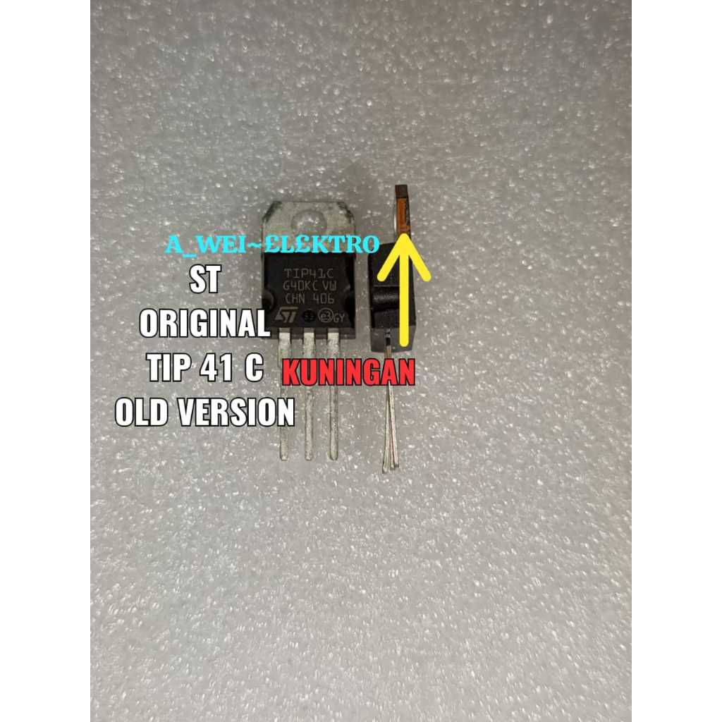 TR TRANSISTOR TIP41C TIP 41C ST ORIGINAL KW 1 ASLI