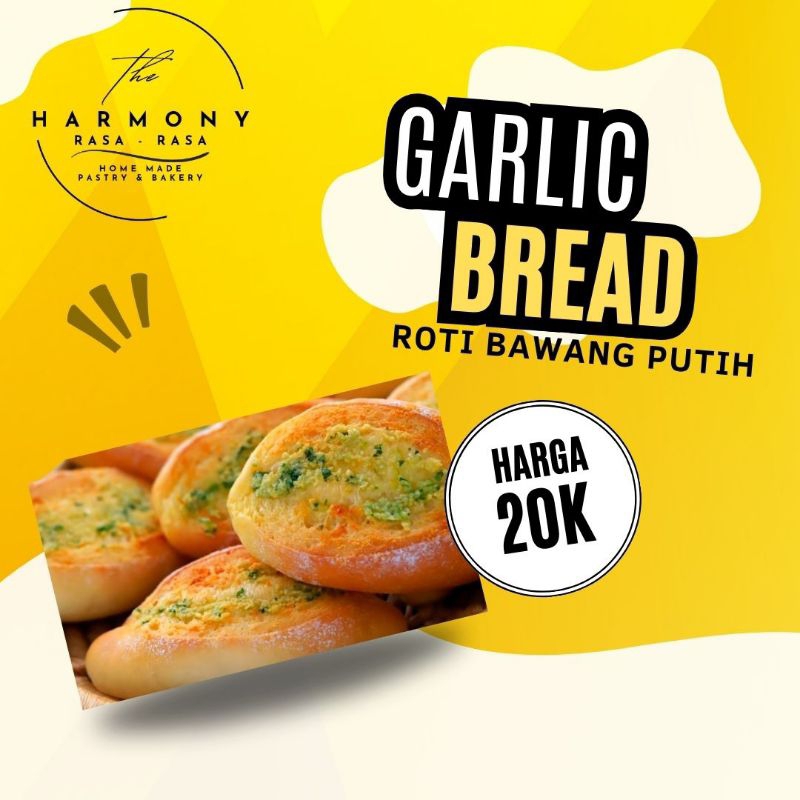 

The Harmony rasa rasa Garlic Bread /Roti Bawang Putih 4 Pcs