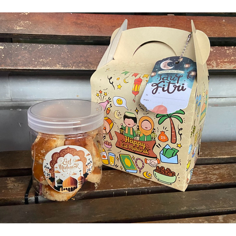 

READY SIAP KIRIM INSTAN hampers lebaran ready 2025 (1 toples kue kacang 500ml)