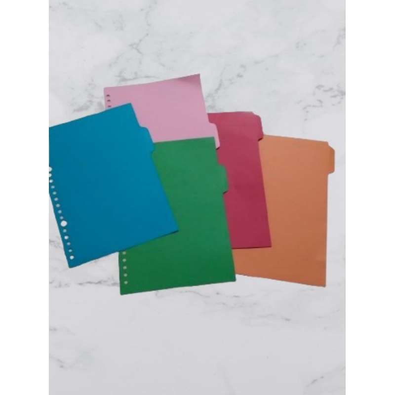 

[READY]LOOSE LEAF || Divider Wb || paket kertas file blider bergaris and marker || A5