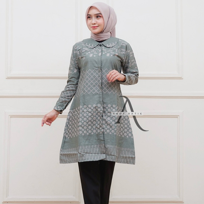 Tunik Batik Wanita Modern Batik Wanita Baju Batik Wanita Jumbo