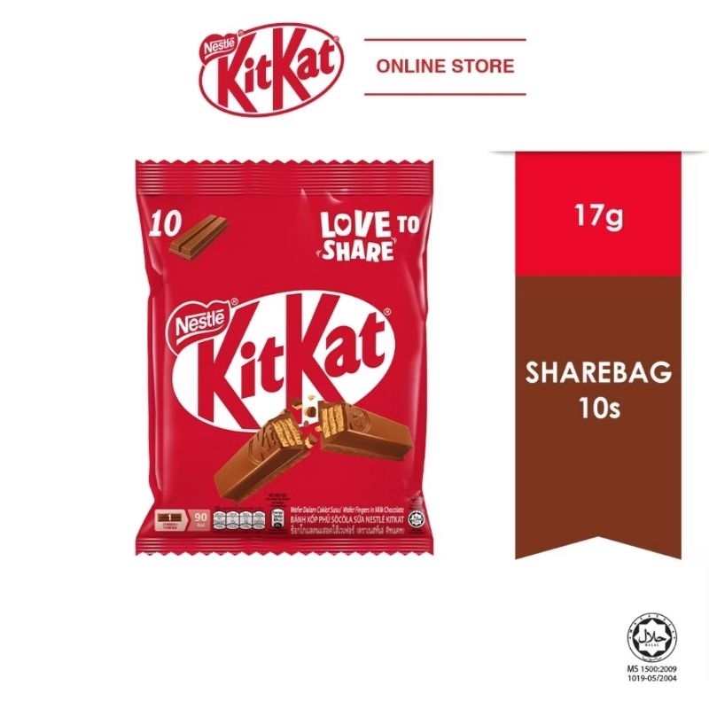 

Nestle KitKat 2 - Fingers 10's Wafer Milk Chocolate Exp 01/2026