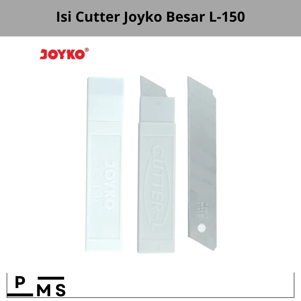 

Cutter Blade Refill Isi Pisau Pemotong Joyko L-150 1 Tube 5 Pcs Refill Pisau Cutter Besar