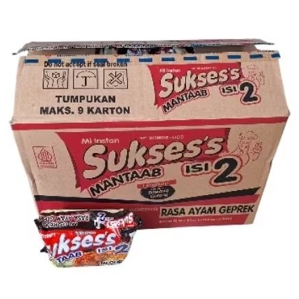 

Mie Sukses Isi 2 Rasa Ayam Geprek 1 Dus Isi 24pcs × 126gr