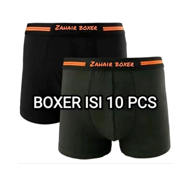 Celana dalam pria boxer isi 10 pcs CD boker cowok premium berkualitas tinggi bahan katun spandek bes