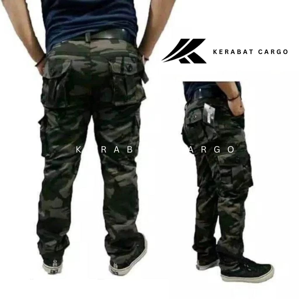 Celana Cargo Pria Loreng / Celana Panjang Loreng / Celana Cargo Loreng Pria / Celana Panjang Cargo