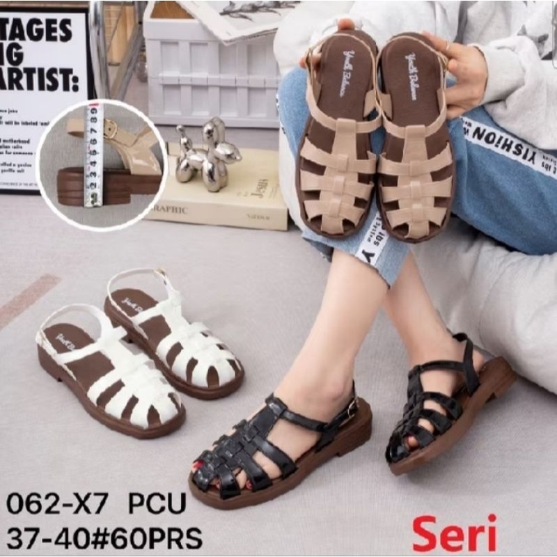 sandal karet jely youth balance tali belakang