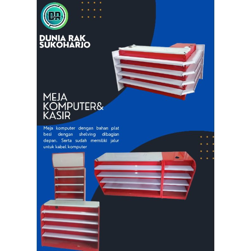 MEJA KASIR PLAT BAJA untuk Toko/Minimarket TERMURAH Se-Jawa Tengah, Ready Stock FREE ONGKIR