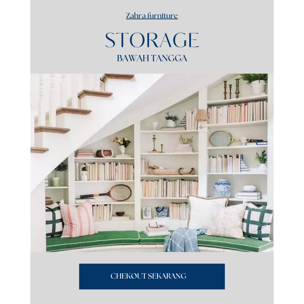 Rak penyimpanan bawah tangga