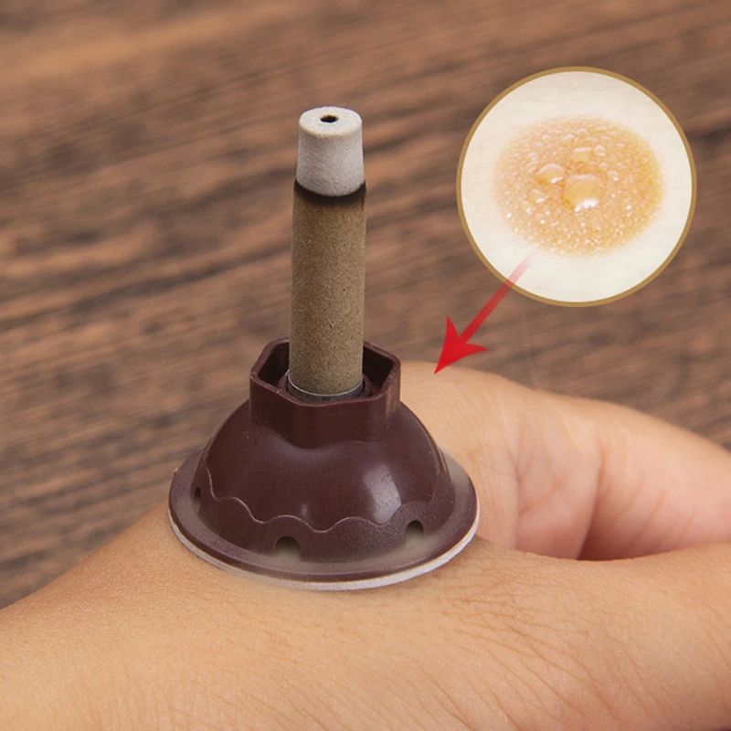 50sets Moxa Tanpa Asap Moksa Terapi Moxa Stick Set Tanpa Asap Moksa Tempel Moxibustion / Moxa Tanpa