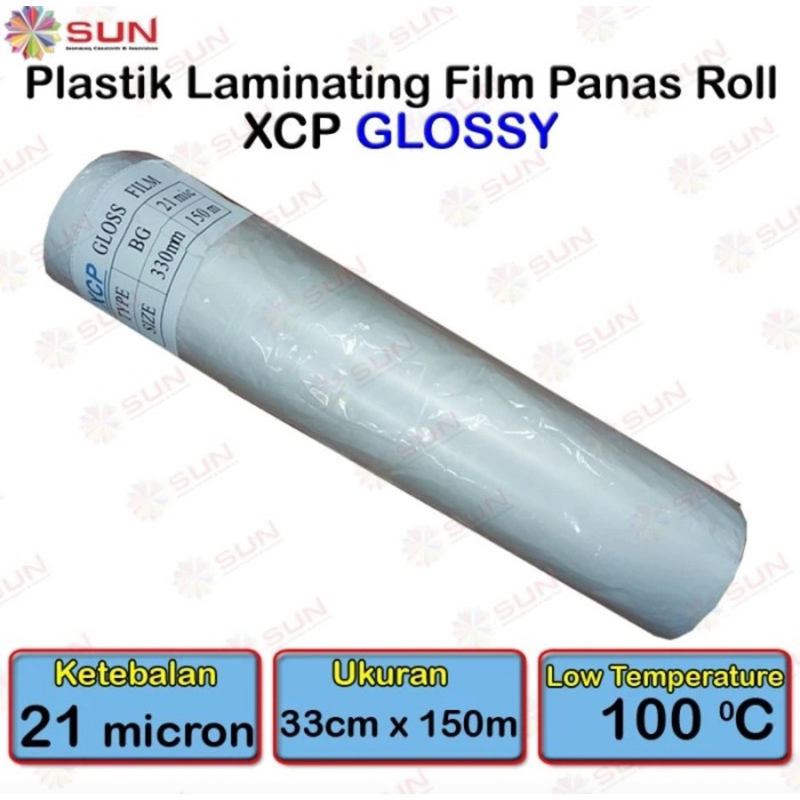 

plastik laminasi roll glossy XCP 33cm 21micron