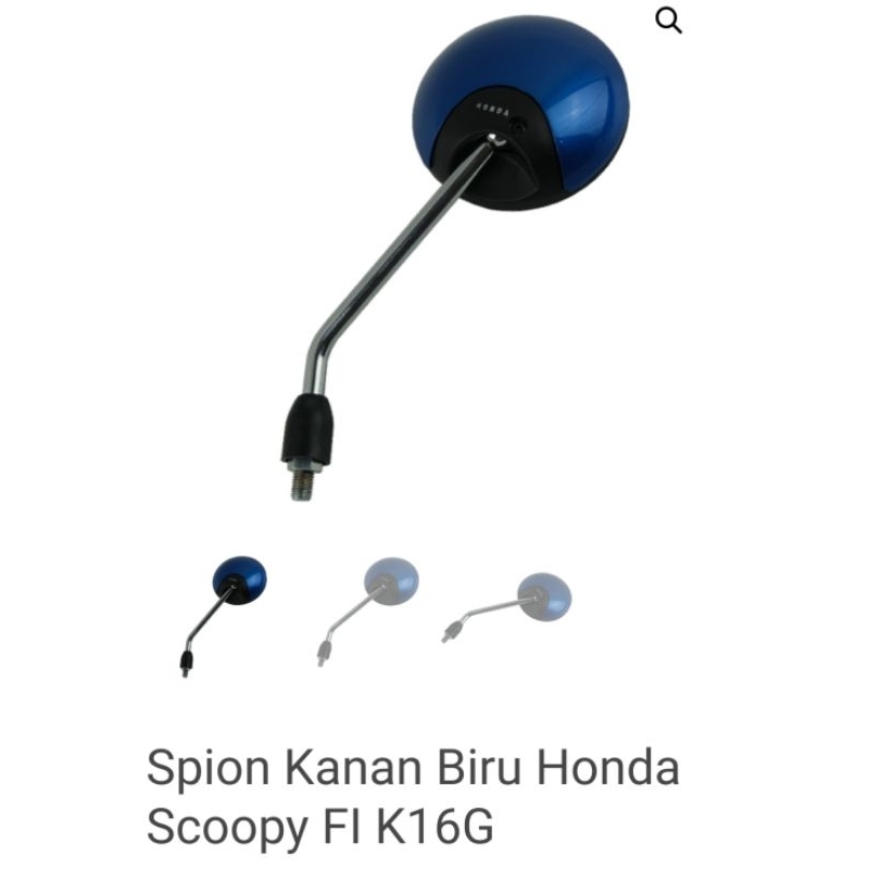 Kaca Spion Bisa Di Kiri Atau Di Kanan Flexible Bukan Set Biru Honda Scoopy F1 K16G 2013-2015 88110-K